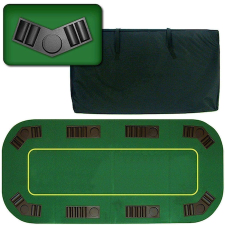 Toy Time 8 Player Texas Hold'em Poker Table Topper 929126JIY